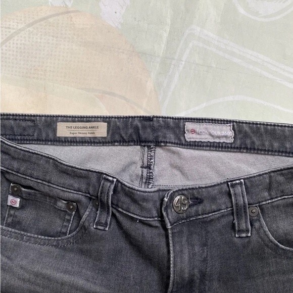 AG Adriano Goldschmied Legging Ankle Super Skinny Gray Women Sz 30R Contour - Picture 7 of 11
